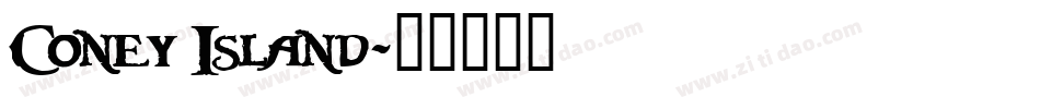 Coney Island字体转换